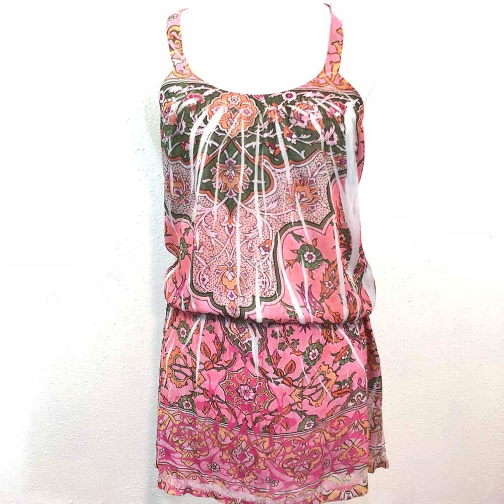 Johnny Martin Floral Racerback Dress